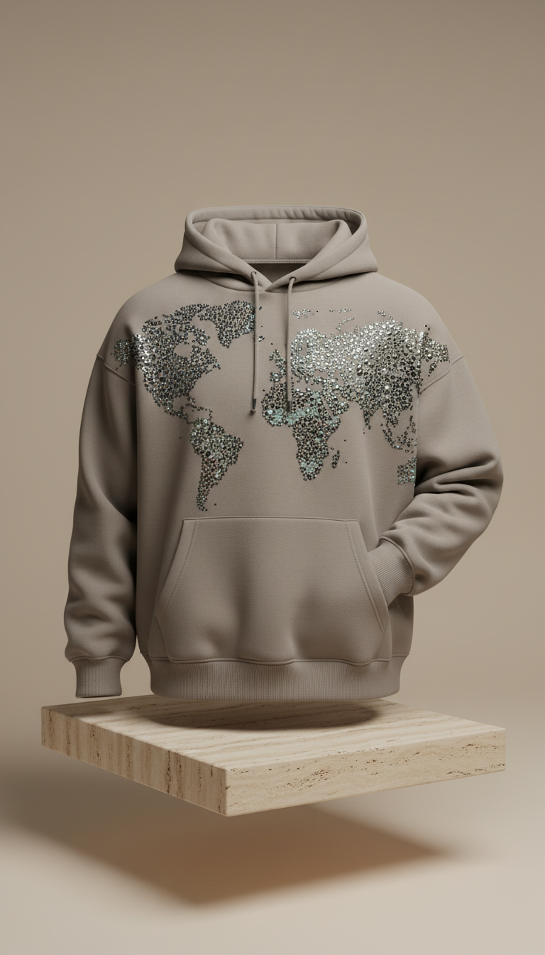 Unto More Rhinestone Atlas Heavyweight Hoodie